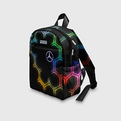Детский рюкзак Mercedes - neon pattern, цвет: 3D-принт — фото 2