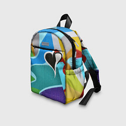 Детский рюкзак Граффити сердце, цвет: 3D-принт — фото 2