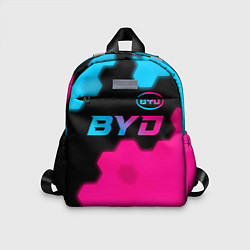 Детский рюкзак BYD - neon gradient: символ сверху, цвет: 3D-принт