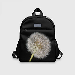 Детский рюкзак Одуванчик на черном фоне, цвет: 3D-принт