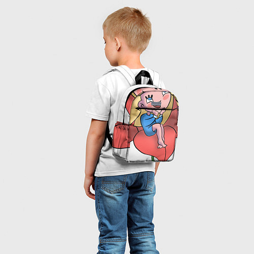 Детский рюкзак Дюймовочка и цветок / 3D-принт – фото 5