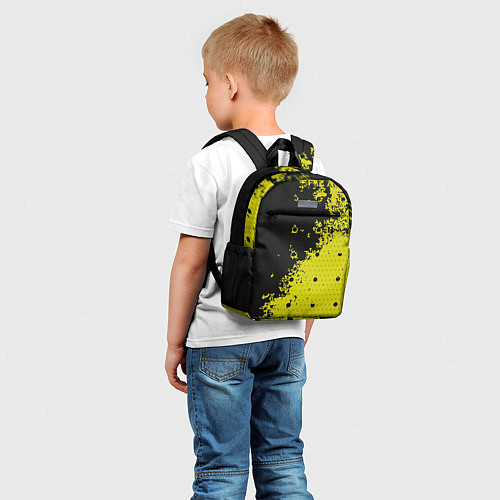 Детский рюкзак Black & Yellow / 3D-принт – фото 5