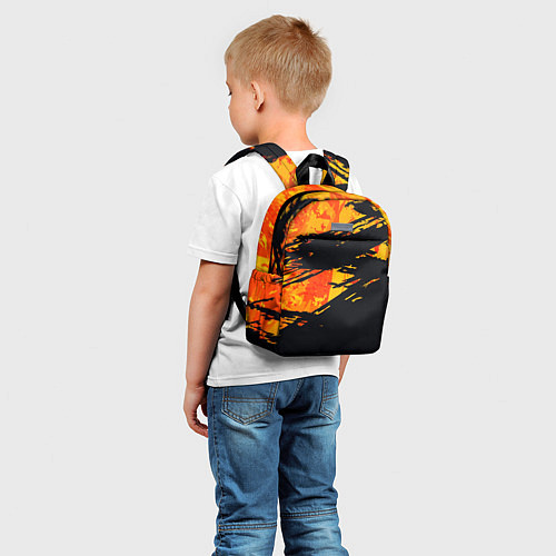 Детский рюкзак Orange and black / 3D-принт – фото 5
