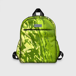 Детский рюкзак Зеленый абстрактный камуфляж