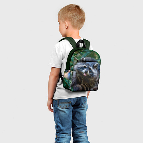 Детский рюкзак Енот с языком / 3D-принт – фото 5