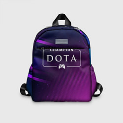 Детский рюкзак Dota gaming champion: рамка с лого и джойстиком на, цвет: 3D-принт