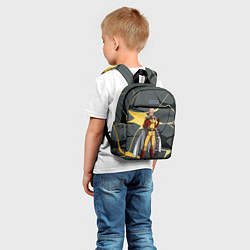 Детский рюкзак Ванпанчмен - лысый плащ, цвет: 3D-принт — фото 2