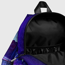 Детский рюкзак Neon mountains - Vaporwave, цвет: 3D-принт — фото 2