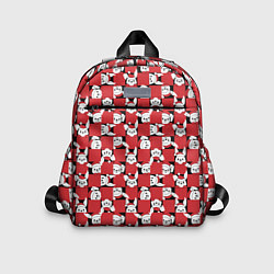 Детский рюкзак Кролики в красных шапках, цвет: 3D-принт