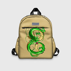 Детский рюкзак Зелёный дракон в форме цифры 8, цвет: 3D-принт