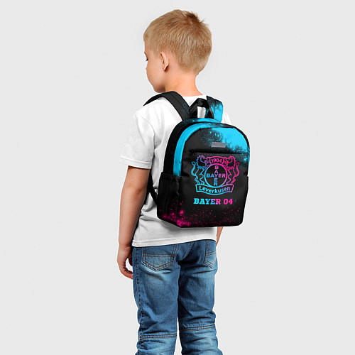 Детский рюкзак Bayer 04 - neon gradient / 3D-принт – фото 5