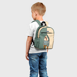 Детский рюкзак Акула-моряк, цвет: 3D-принт — фото 2