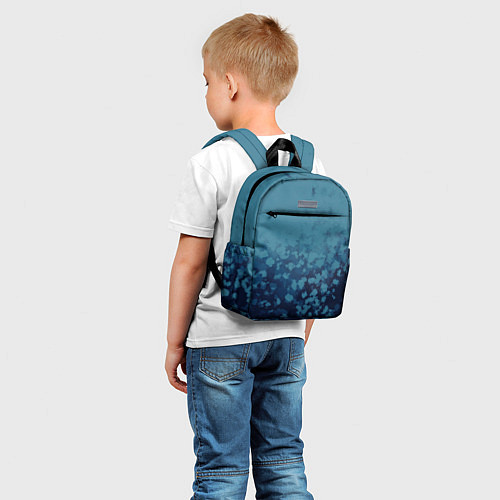Детский рюкзак Абстракция синий / 3D-принт – фото 5
