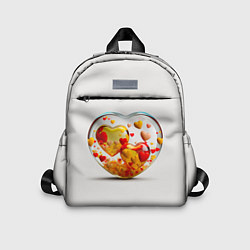 Детский рюкзак Влюблённые сердца - сувенир, цвет: 3D-принт
