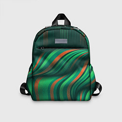 Детский рюкзак Абстрактные объёмные полосы, цвет: 3D-принт
