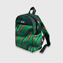 Детский рюкзак Абстрактные объёмные полосы, цвет: 3D-принт — фото 2
