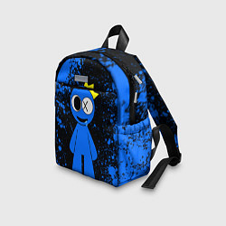 Детский рюкзак Радужные друзья Синий - брызги краски, цвет: 3D-принт — фото 2