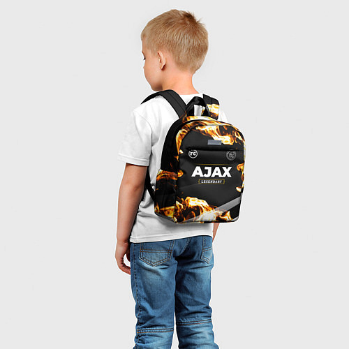 Детский рюкзак Ajax legendary sport fire / 3D-принт – фото 5