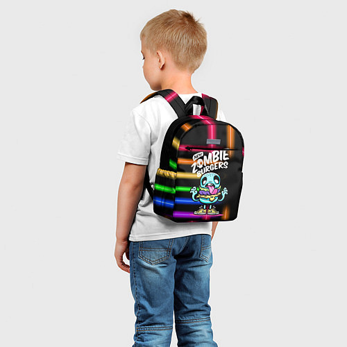 Детский рюкзак Zombie burgers - Pop Art / 3D-принт – фото 5