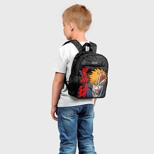 Детский рюкзак Блич - Ичиго Иероглифы / 3D-принт – фото 5