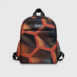 Детский рюкзак Абстрактные шестигранные фигуры, цвет: 3D-принт