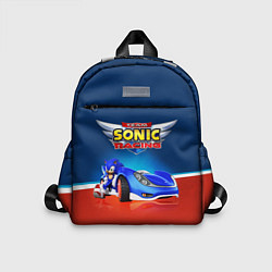 Детский рюкзак Team Sonic Racing - Ёжик и его точило, цвет: 3D-принт