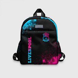 Детский рюкзак Liverpool - neon gradient: надпись, символ, цвет: 3D-принт