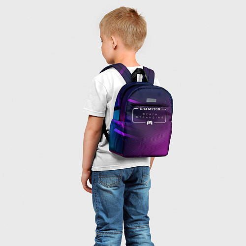 Детский рюкзак Death Stranding gaming champion: рамка с лого и дж / 3D-принт – фото 5