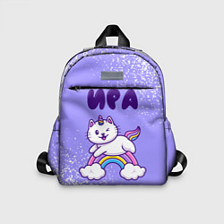 Детский рюкзак Ира кошка единорожка, цвет: 3D-принт