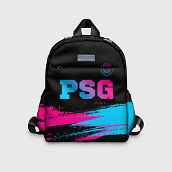 Детский рюкзак PSG - neon gradient: символ сверху, цвет: 3D-принт