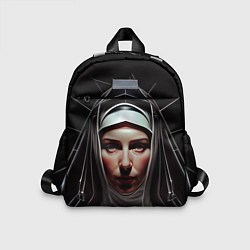 Детский рюкзак Нейросеть: монахиня, цвет: 3D-принт