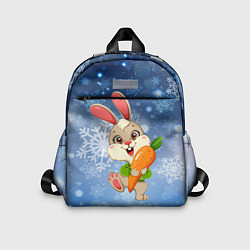 Детский рюкзак Зайчик с большой морковкой, цвет: 3D-принт