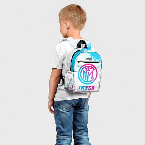 Детский рюкзак Inter neon gradient style / 3D-принт – фото 5
