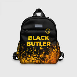 Детский рюкзак Black Butler - gold gradient: символ сверху, цвет: 3D-принт