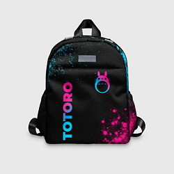 Детский рюкзак Totoro - neon gradient: надпись, символ, цвет: 3D-принт
