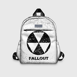Детский рюкзак Fallout с потертостями на светлом фоне, цвет: 3D-принт