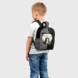 Детский рюкзак Котики под луной, цвет: 3D-принт — фото 2