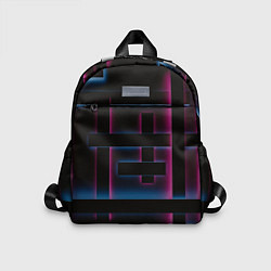Детский рюкзак Абстрактные неоновые панели, цвет: 3D-принт
