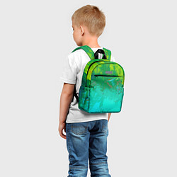 Детский рюкзак Абстрактные краски - текстура, цвет: 3D-принт — фото 2