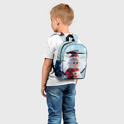 Детский рюкзак Снеговичёк, цвет: 3D-принт — фото 2