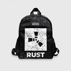 Детский рюкзак Rust с потертостями на темном фоне, цвет: 3D-принт