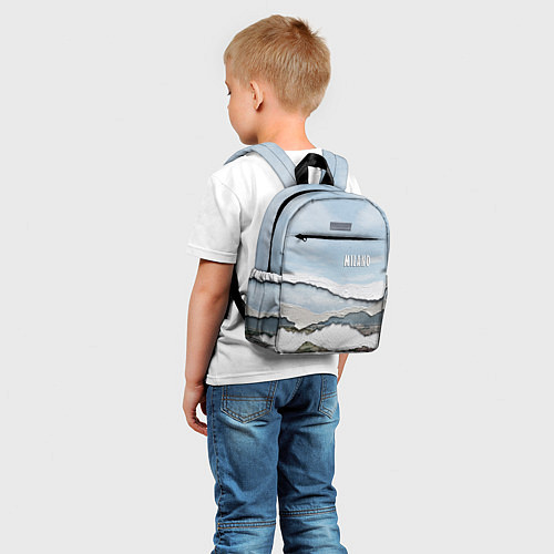 Детский рюкзак Текстура рваной бумаги - Milano / 3D-принт – фото 5