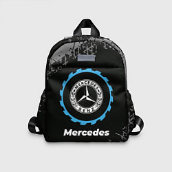Детский рюкзак Mercedes в стиле Top Gear со следами шин на фоне, цвет: 3D-принт