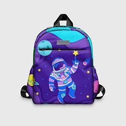 Детский рюкзак Космонавт в космосе - рисунок, цвет: 3D-принт