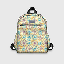 Детский рюкзак Цветы и спираль, цвет: 3D-принт