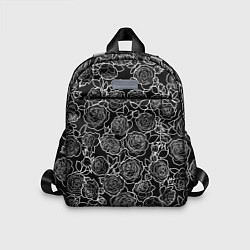 Детский рюкзак Чайная роза: Черно белыи принт