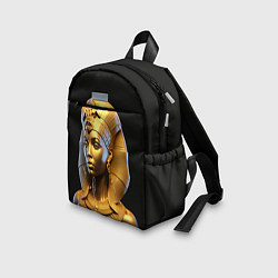 Детский рюкзак Нейросеть - золотая египетская богиня, цвет: 3D-принт — фото 2