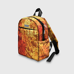 Детский рюкзак Текстура - Orange in dark splashes, цвет: 3D-принт — фото 2