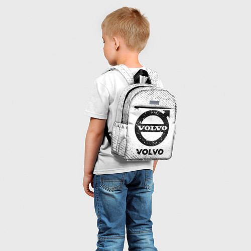 Детский рюкзак Volvo с потертостями на светлом фоне / 3D-принт – фото 5