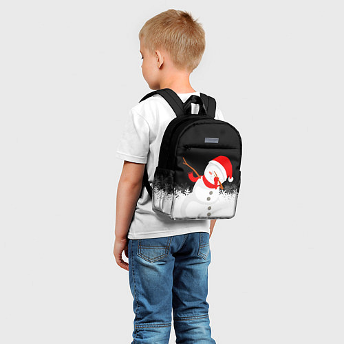 Детский рюкзак Снеговик dab / 3D-принт – фото 5